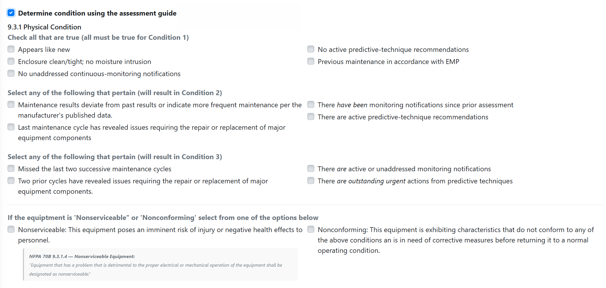 NFPA 70B Condition Assessment: A Complete Step-by-Step Guide